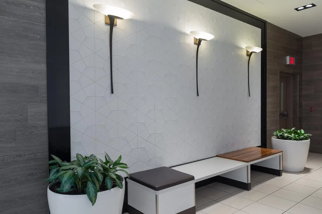 Seating nook with sconces
